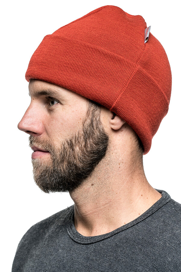 Woolpower Beanie Classic Autumn Red Lifeansicht 2