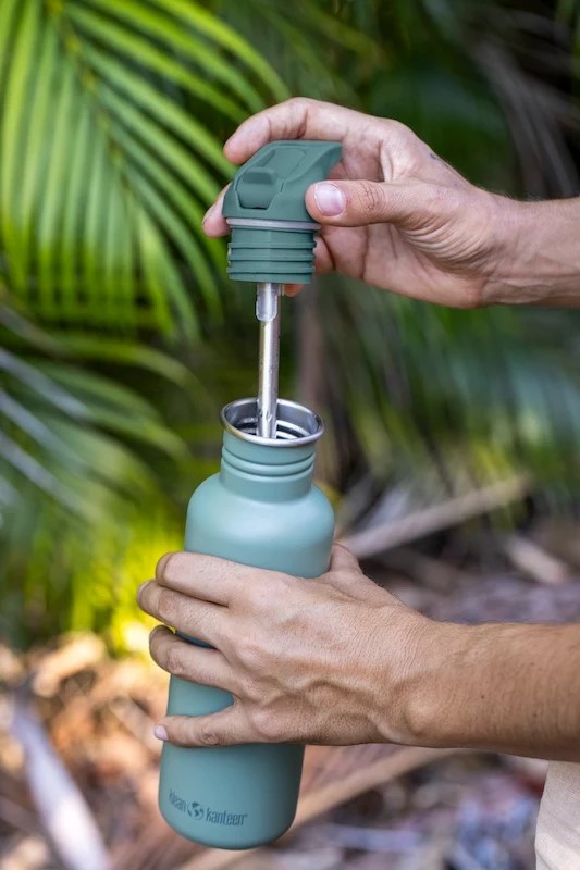Husky-Onlinestore-Klean-Kanteen-800ml-Kanteen-Classic-Flip-Sport-Cap-Trinkhalm-Live