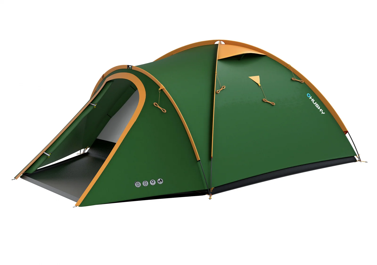 Husky-Bizon-3-4-Classic-Green-Offen-Vorn
