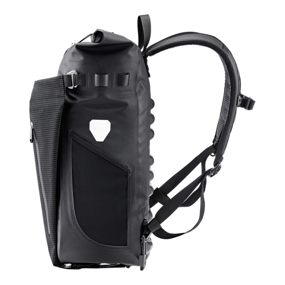 ORTLIEB - Vario PS 26 High Vis, hochreflektierender Rucksack mit Radtaschentragesystem