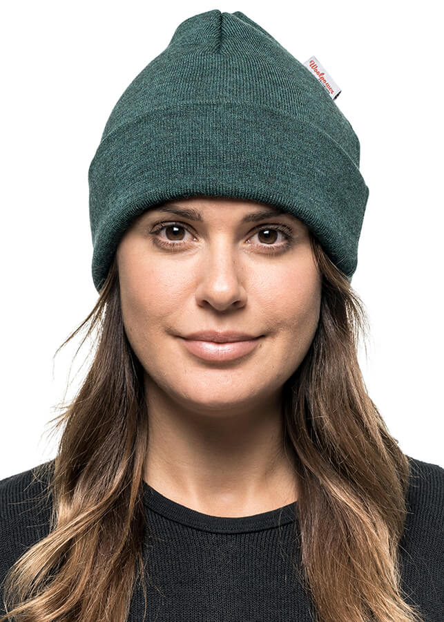 Woolpower Beanie Classic Forest Green Lifeansicht 1
