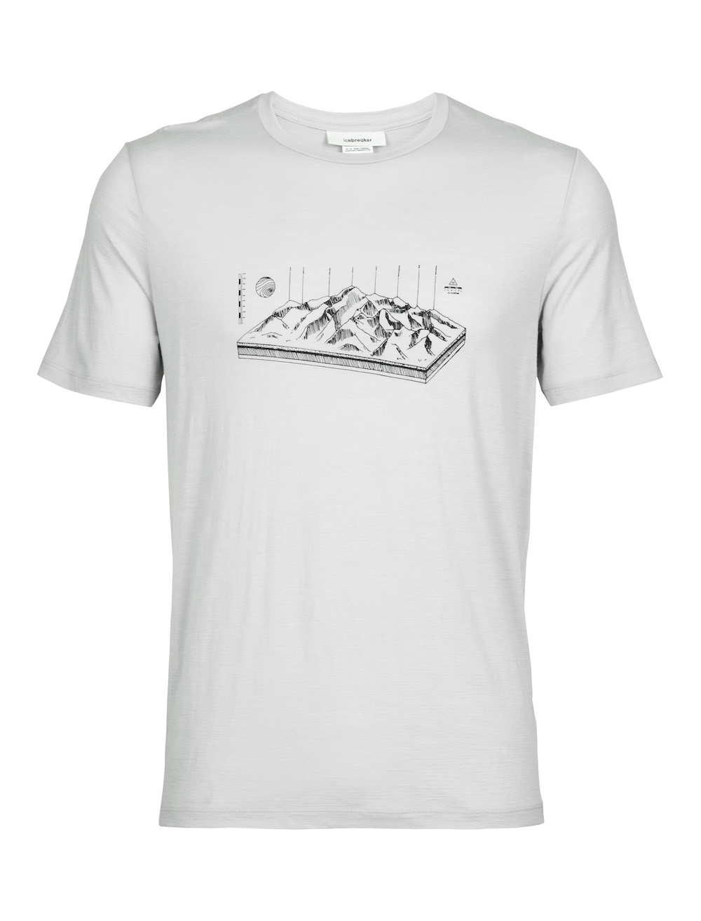 Icebreaker - Merino Tech Lite II T-Shirt Alps 3D Herren, T-Shirt
