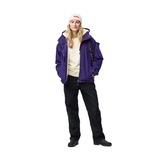 Fjallraven-Vardag-G-1000-Pile-Jacket-W-14500194-425-Dark-Violet-Modelansicht-1