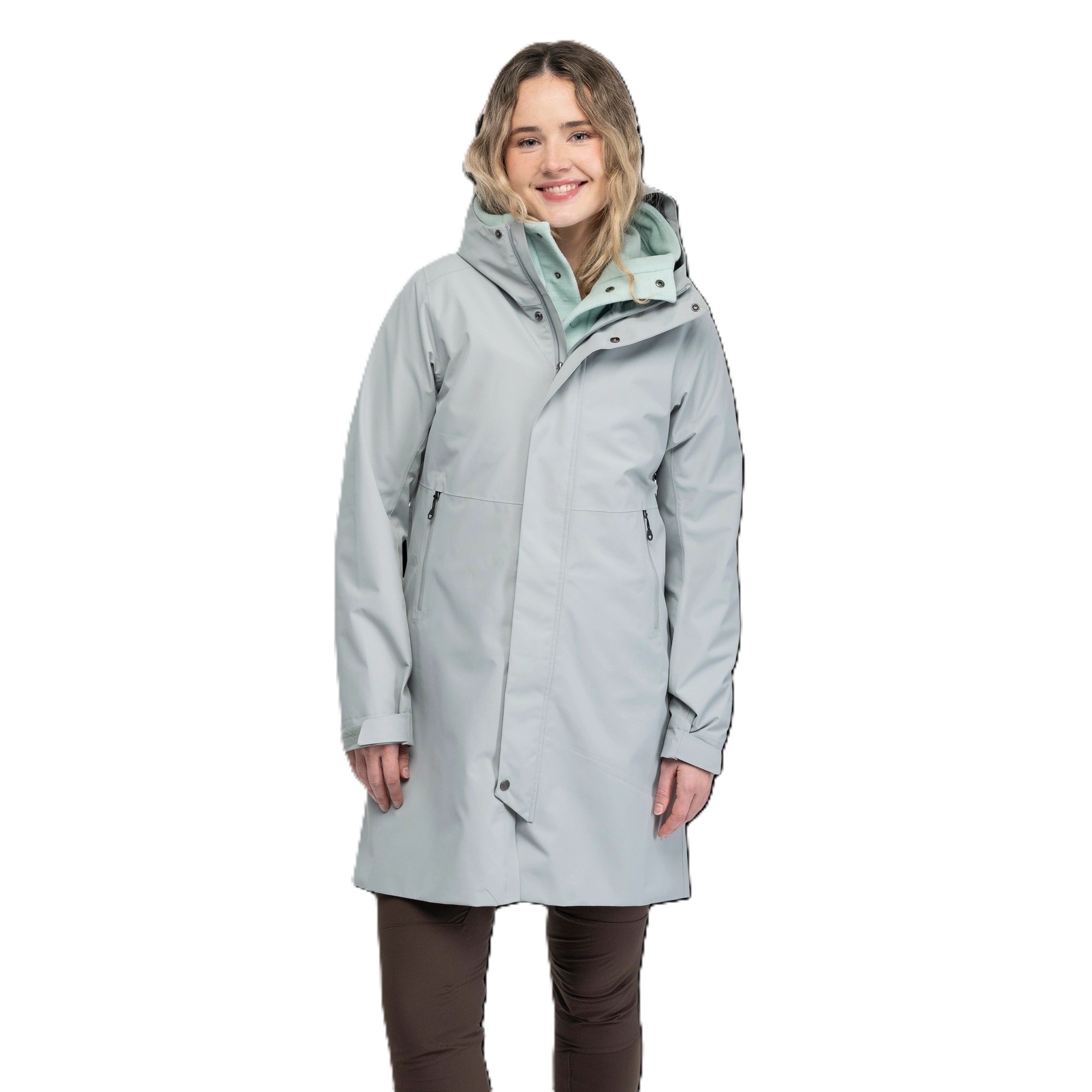 Bergans-of-Norway-Oslo-2L-Shell-Coat-Women-3565-Dried-Sage-Model-1