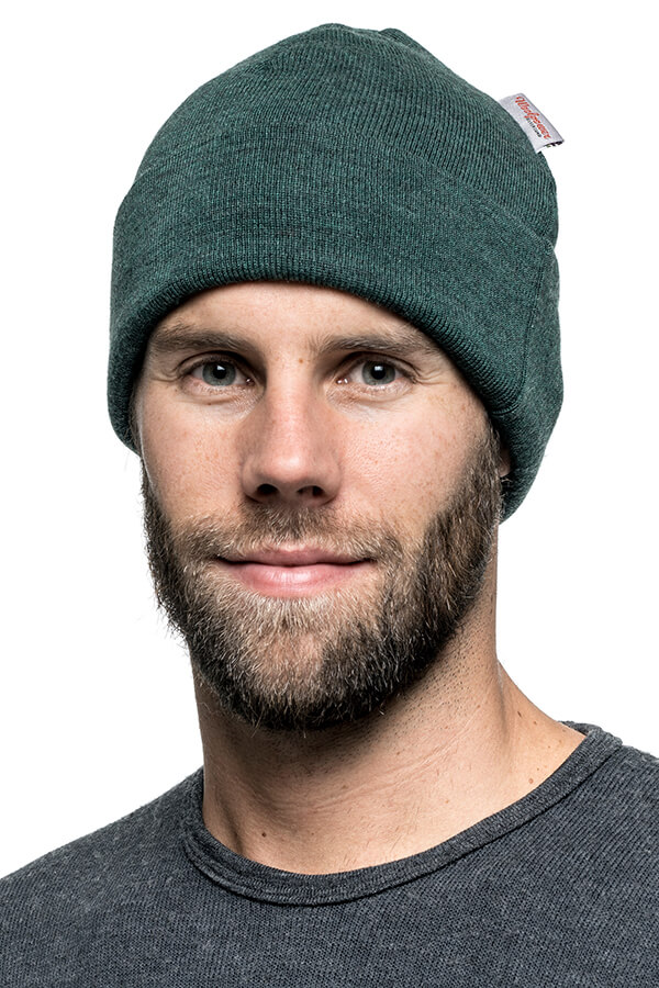 Woolpower Beanie Classic Forest Green Lifeansicht 2