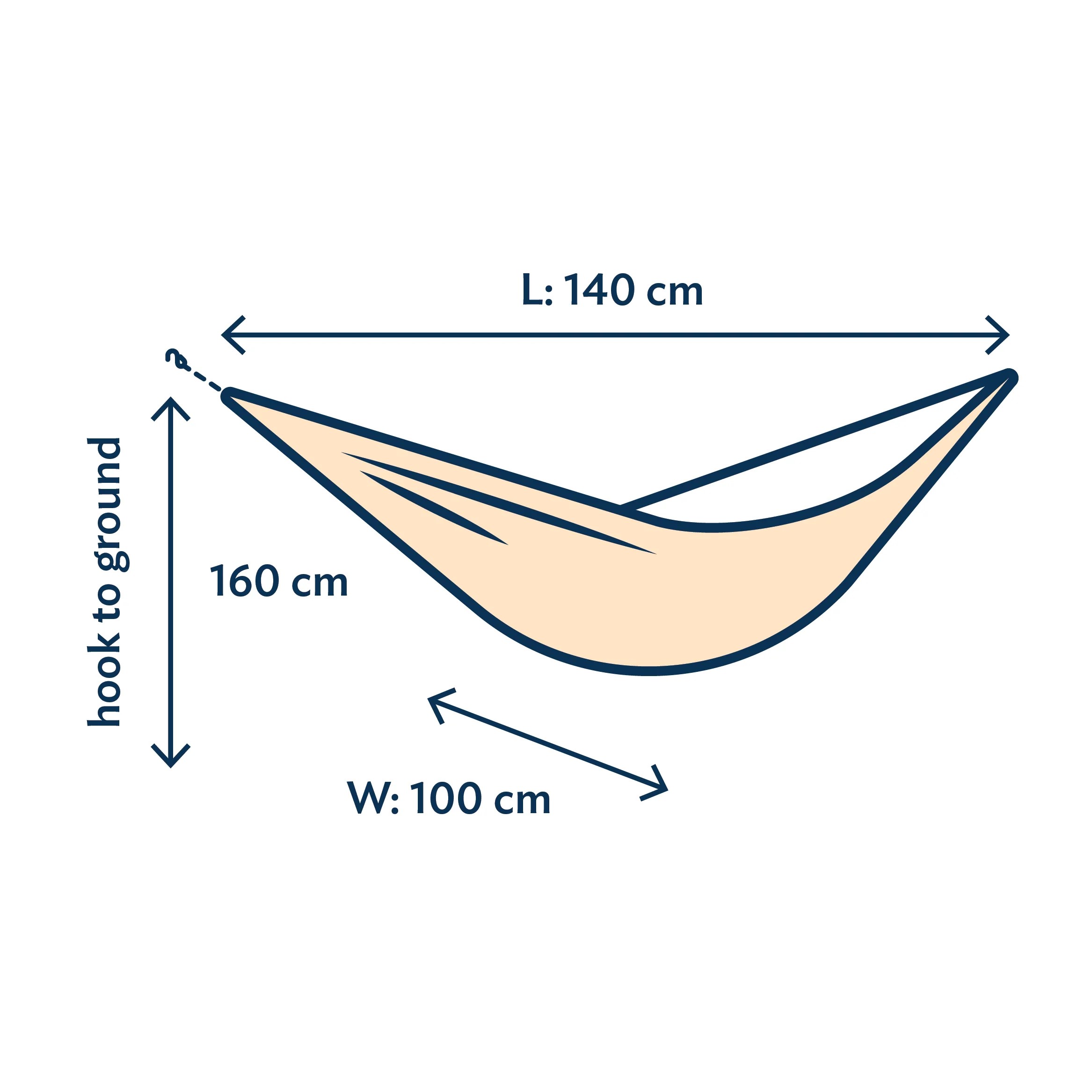 Husky-Onlinestore-Ticket-To-The-Moon-Travel-Hammock-Abmessungen