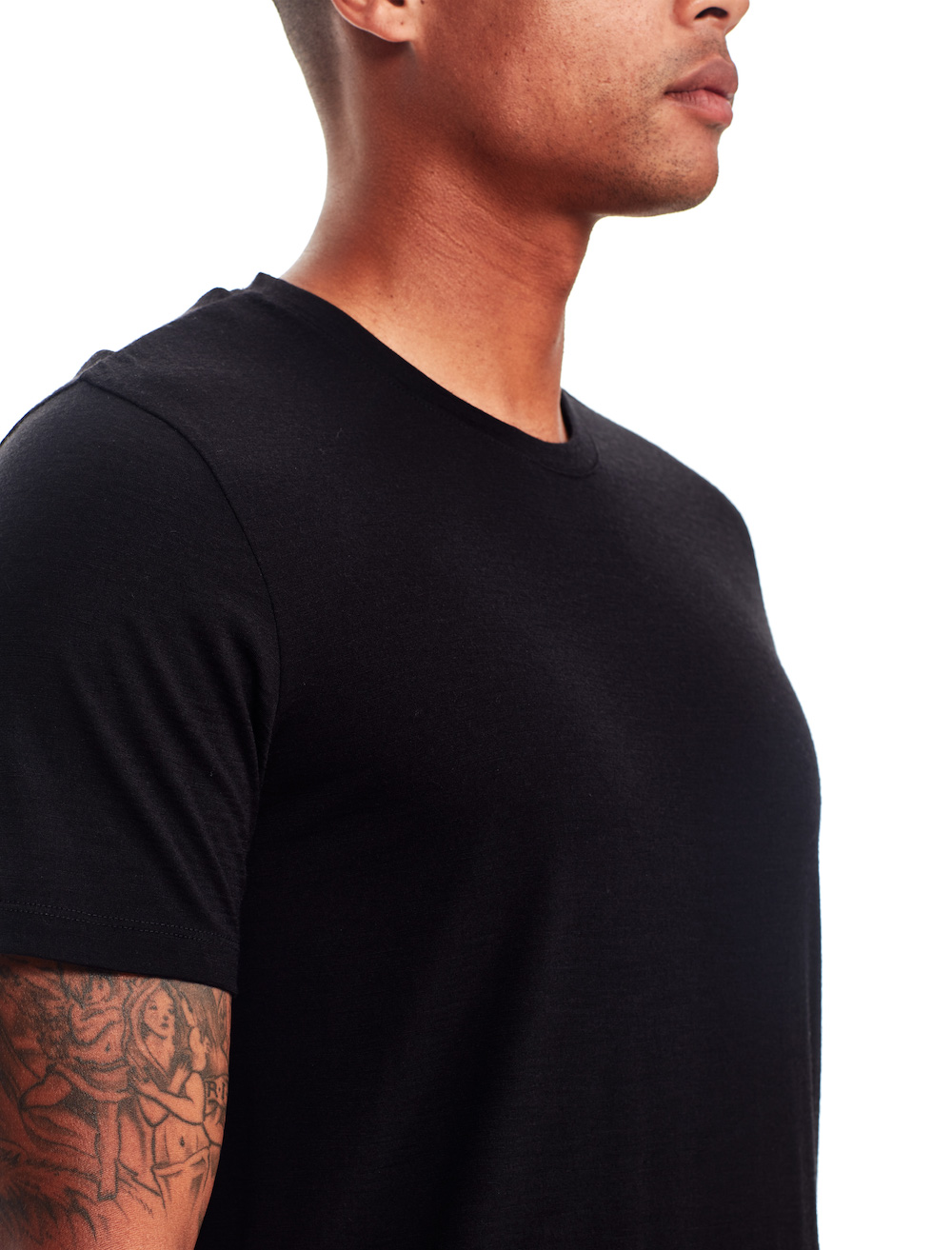 Icebreaker Merino Tech Lite T-Shirt Herren Black, Liveansicht 4