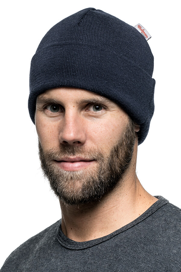 Woolpower Beanie Classic Dark Navy Lifeansicht 2