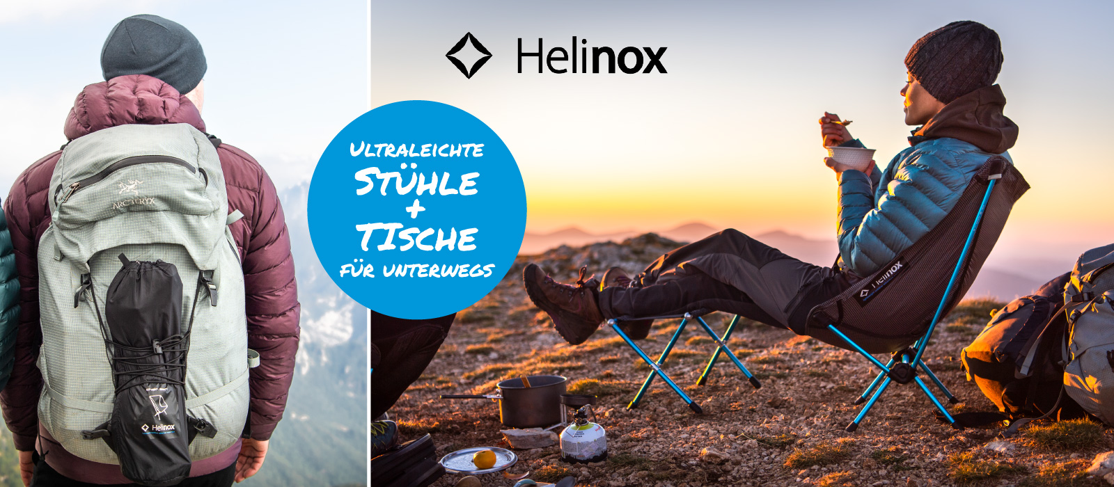 Startseite Husky Onlinestore - Link zu Helinox Markenshop